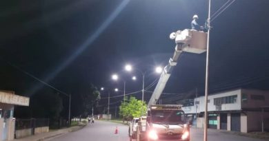 Corpoelec fortalece alumbrado público en avenida Bolívar de Cúpira en Miranda