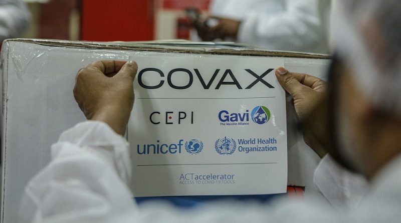 Mecanismo Covax recibe 110 millones de dosis de vacunas contra la COVID-19 de China