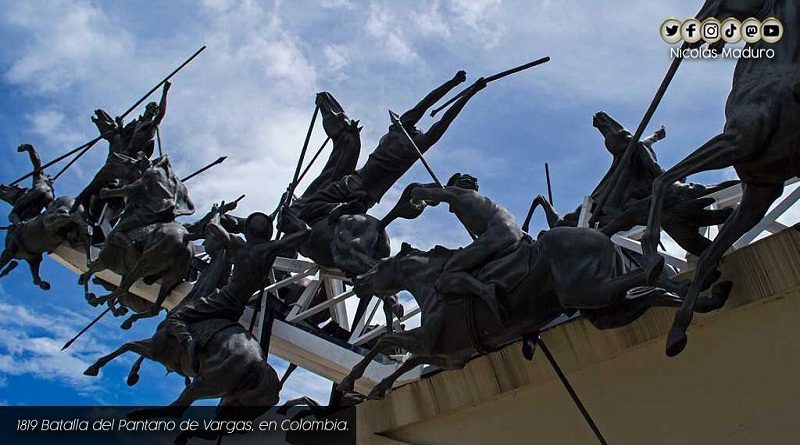 Venezuela conmemora 202 años de la Batalla del Pantano de Vargas