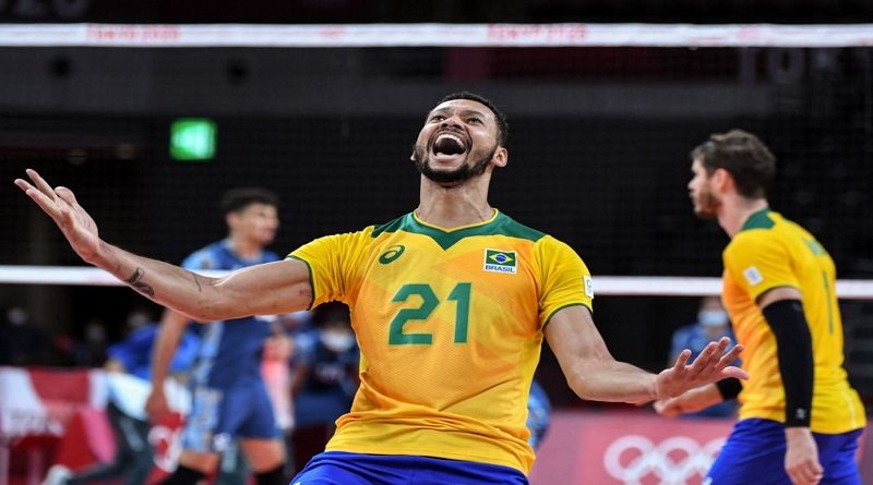 Brasil derrota 3-2 a Argentina en voleibol olímpico masculino