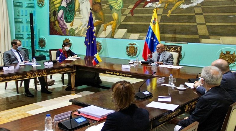 Jefe del Parlamento venezolano recibió a miembros de la UE para observación electoral de cara a las Megaelecciones del 21NOV