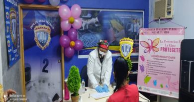 Jornada de atención médica integral benefició a privadas de libertad de la delegación principal CICPC del Municipio Sucre