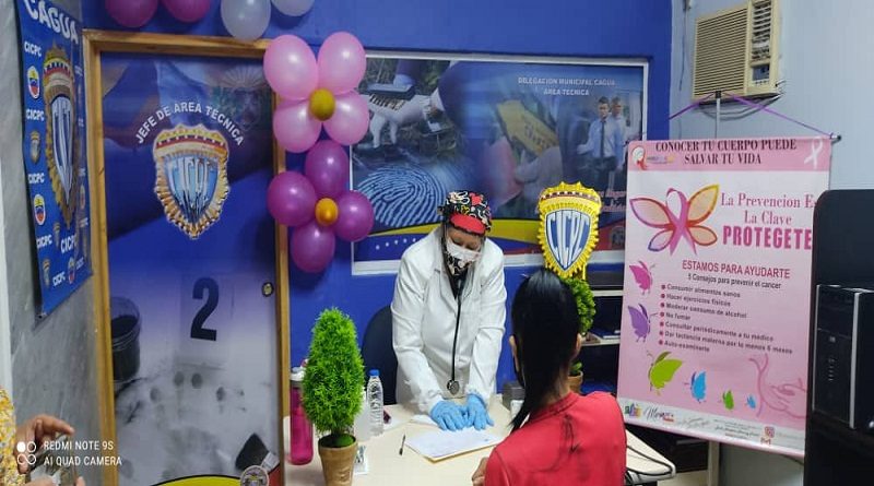 Jornada de atención médica integral benefició a privadas de libertad de la delegación principal CICPC del Municipio Sucre