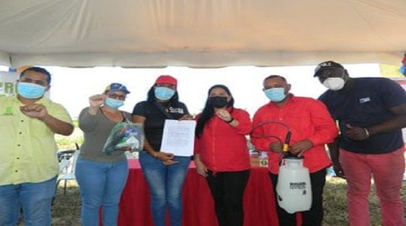 Entregan biofinanciamientos a productores del Fundo Zamorano José Miguel Sanz en Miranda