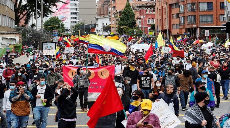 Anuncian una nueva jornada de protestas para este martes en Colombia