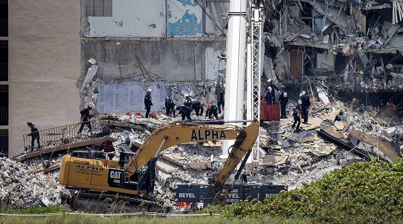 Asciende a 46 el número de muertos por el colapso de edificio en Miami-Dade
