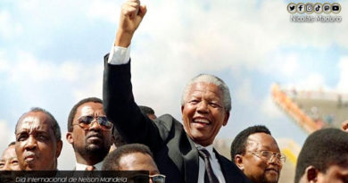 Venezuela conmemora el día internacional Nelson Mandela