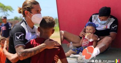 La Vinotinto Sub-20 celebró Día del Niño con donación de material deportivo a más de 100 infantes en Margarita
