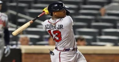 Acuña Jr. despachó su jonrón 22 de la temporada en paliza de los Bravos a los Mets