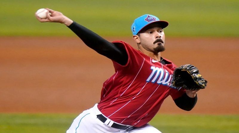 Jesús Aguilar se fue para la calle e impulsó cuatro en victoria de los Marlins y Pablo López consigue récord de abanicados