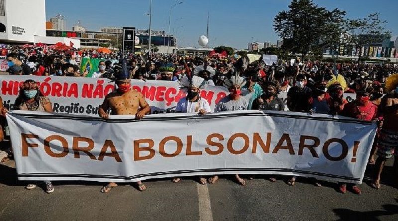 Movimientos sociales de Brasil marcharan en rechazo a gestión de Jair Bolsonaro