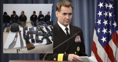 Portavoz del Pentágono, John Kirby, durante una conferencia de prensa. (Foto agencias)