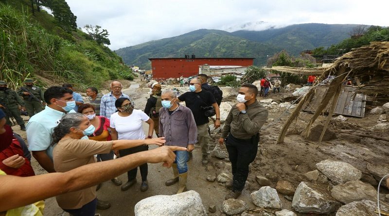 Vicepresidenta Delcy Rodríguez visita Mérida y anuncia Puente Aéreo permanente a víctimas del Cambio Climático