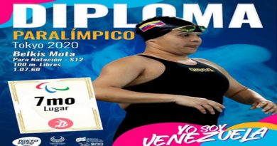 Belkis Mota conquista un nuevo Diploma Paralímpico para Venezuela