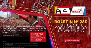 Jefe de Estado recomienda lectura de la edición N° 260 del boletín del PSUV que rinde un sentido homenaje al Comandante Hugo Chávez