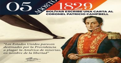 Hace 192 años Simón Bolívar alertó por primera vez en la historia la amenaza que representa el imperio estadounidense contra los pueblos de América