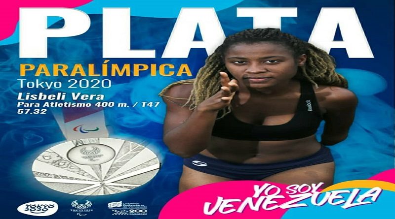 Lisbeli Vera gana la medalla de plata en los Juegos Paralímpicos de Tokio 2020