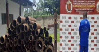 Más de 27 toneladas de material estratégico fueron incautadas por la GNB