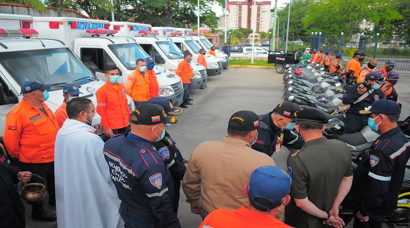 Entregan ambulancias, motos y equipos de rescate a órganos de seguridad en Carabobo