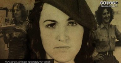 Venezuela conmemora 54 años de la caída en combate de Tamara Bunke, lideresa argentina sinónimo de valentía y convicción revolucionaria