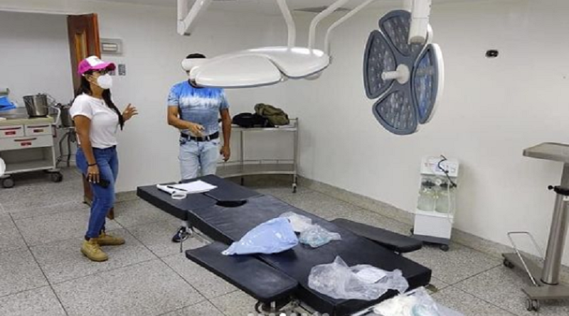 Avanza la recuperación de las áreas de quirófano del Hospital Rafael Medina Jiménez de Pariata en La Guaira