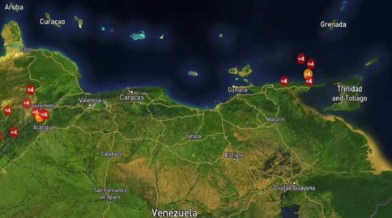 Sismo de magnitud 4,8 se registró este lunes en Güiria estado Sucre