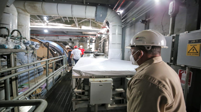 Supervisan trabajos de mantenimiento mayor en Planta Termoeléctrica India Urquía