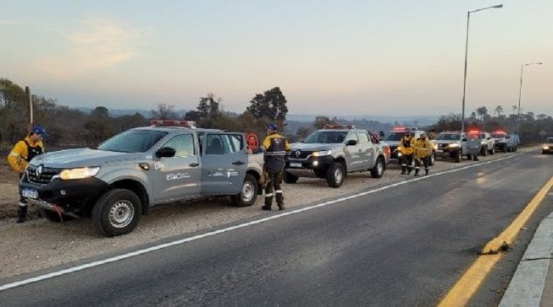 Disminuyen focos activos de incendios forestales en Córdoba, Argentina