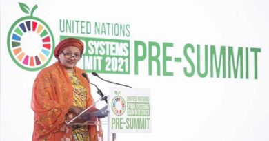 La secretaria general adjunta de la Orghanización de Naciones Unidas (ONU), Amina Mohammed