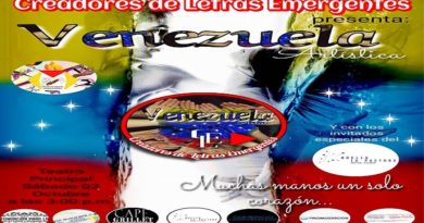 Proyecto multicultural Venezuela Artística será presentado el 2 de octubre en el Teatro Principal de Caracas