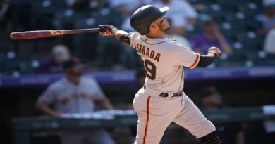 Thairo Estrada pega dos jonrones en triunfo de los Gigantes sobre los Rockies