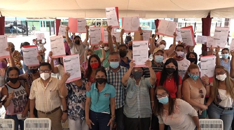Gobierno Bolivariano beneficia a familias del sector La Quizanda de Carabobo con la entrega 40 títulos de propiedad de tierra
