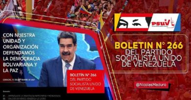 Edición 266 del Boletín del PSUV insta al pueblo a defender la democracia Bolivariana y la paz con unidad y organización