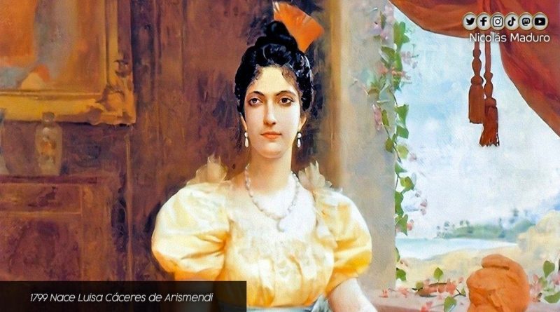 Venezuela conmemora los 222 años del natalicio de Luisa Cáceres de Arismendi