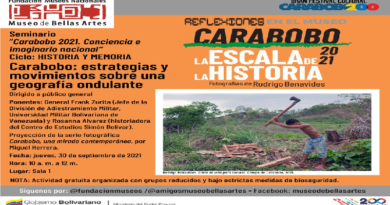 Ciclo Historia y Memoria Carabobo: estrategias y movimientos sobre una geografía ondulante se llevará a cabo el 30sep