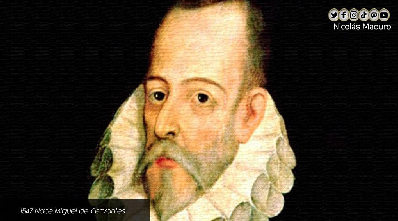 Venezuela rememora el natalicio del novelista español Miguel de Cervantes