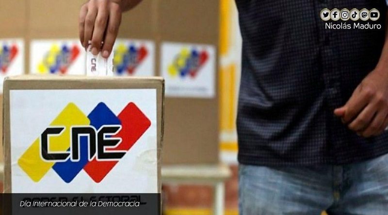 En el Día Internacional de la Democracia Venezuela reafirma el derecho soberano a elegir sin injerencias imperiales