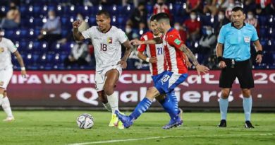 La Vinotinto se aleja del Mundial de Catar al caer 1-2 ante Paraguay