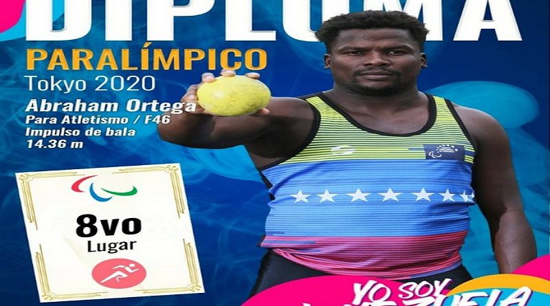 Abraham Ortega gana Diploma Paralímpico en Tokio 2020