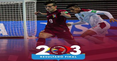 Venezuela cae 2-3 ante Marruecos en los octavos del Mundial de Futsal Lituania 2021