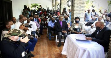 l acuerdo fue alcanzado con la participación de los partidos de la oposición y los de la colación gubernamental. (Foto: Twitter primature_haiti)