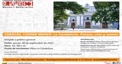 MBA hará un recorrido patrimonial por La Candelaria de Caracas el 30sep