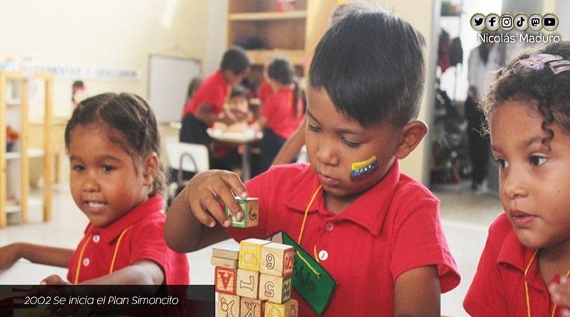 A 19 años del Plan Simoncito la Revolución Bolivariana garantiza la formación integral de los más pequeños de la patria y consolidamos el camino de la educación inclusiva