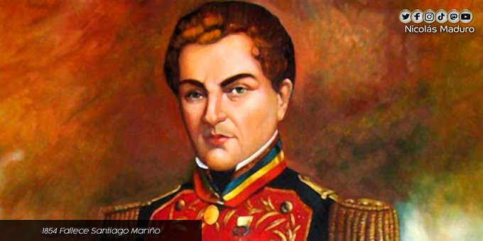 Venezuela recuerda 167 años de la siembra del prócer independentista G/J Santiago Mariño, "El Libertador de Oriente"