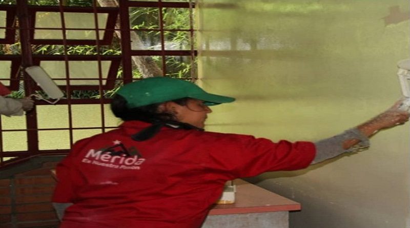 Plan Universidad Bella inicia jornada de recuperación, mantenimiento y limpieza de áreas en diferentes casas de estudios en el estado Mérida