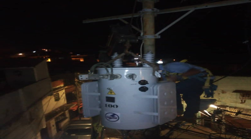 Corpoelec instaló transformador de 100 kVA en la parroquia Sucre