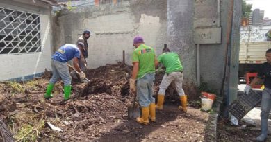 Cuadrillas de Serviguaicaipuro realizan labores de limpieza en Los Teques en Miranda