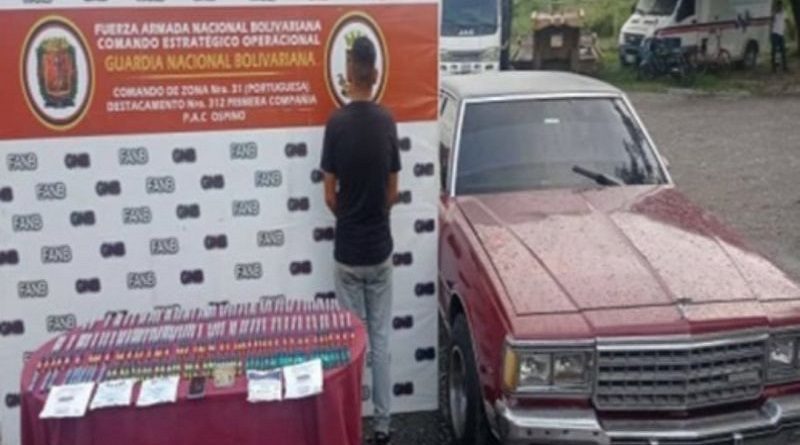 Detienen a un hombre en Portuguesa por contrabando de medicamentos