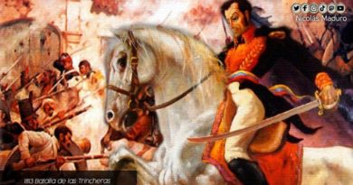Venezuela conmemora los 208 años de la Batalla de las Trincheras
