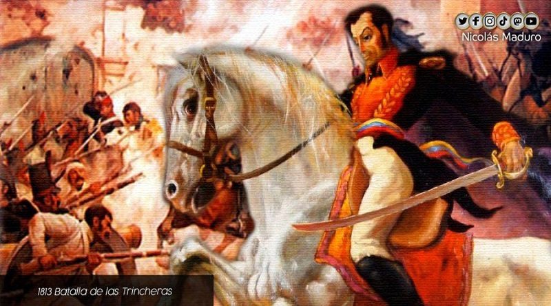 Venezuela conmemora los 208 años de la Batalla de las Trincheras